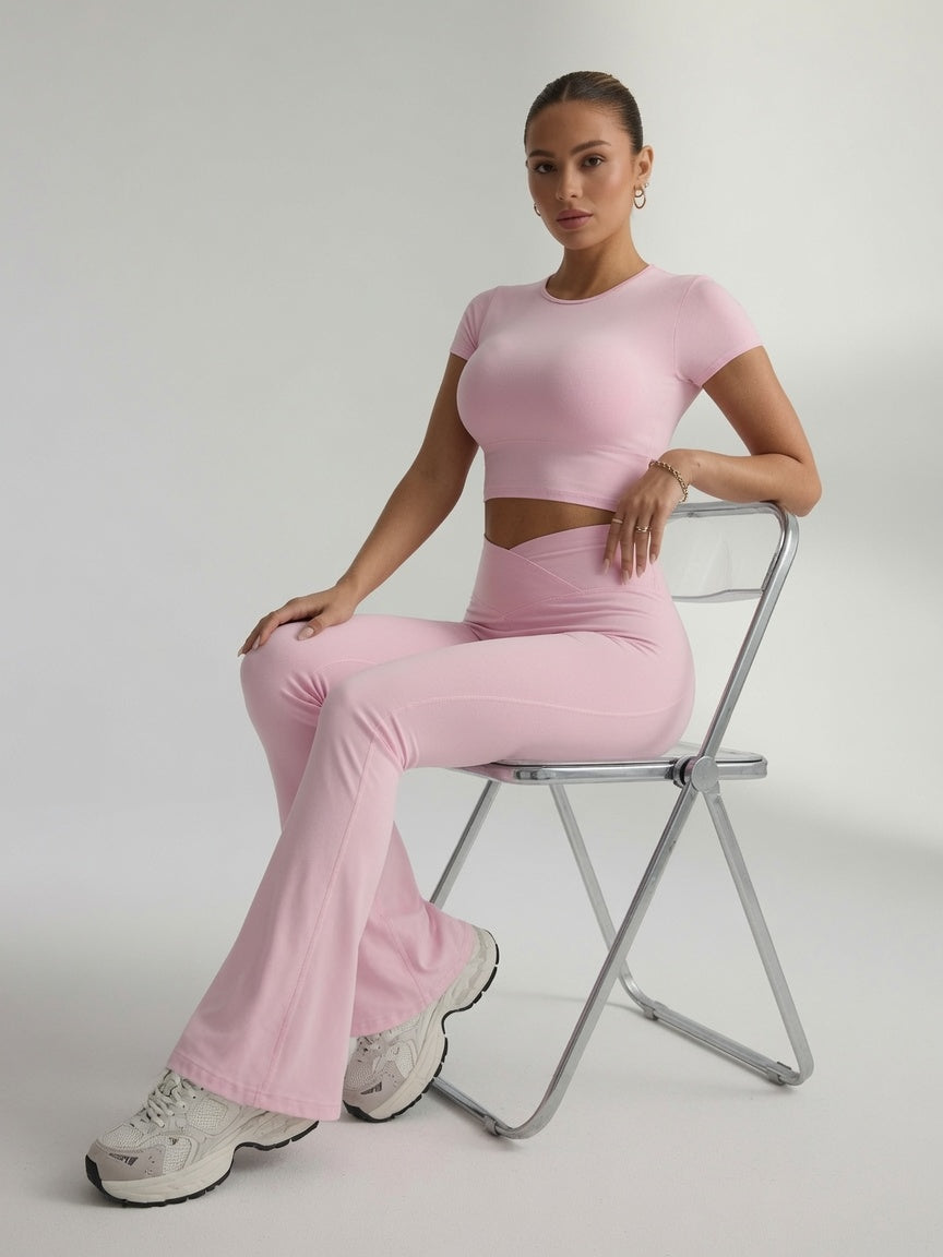 Blush Sculpt Flare Pants