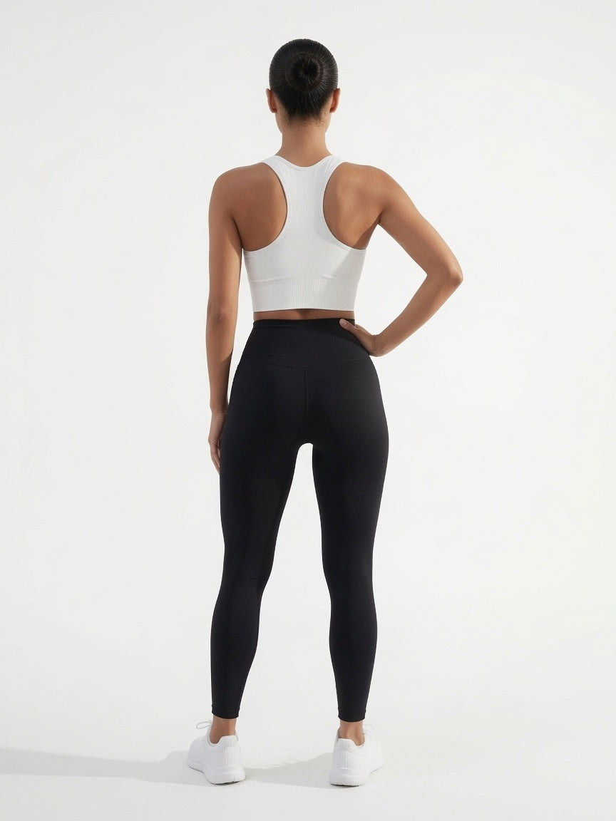 Lunar Ribbed Racerback Sports Bra