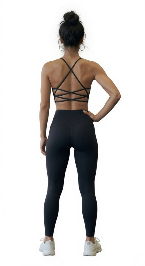 Eclipse Criss-Cross Strappy Sports Bra