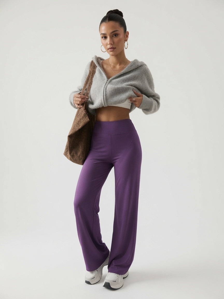 Sculpt Wide-Leg High-Waisted Pants