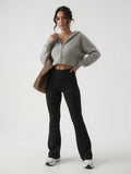 Sculpted High-Waisted Flare Leggings